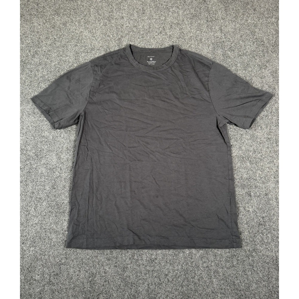 Officine Generale Daily Classics Organic Cotton T Shirt Mens Large Charcoal Gray